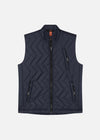 SI QUILTED GILET NAVY RÆBURN