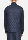 SI QUILTED GILET NAVY RÆBURN