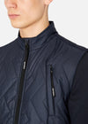 SI QUILTED GILET NAVY RÆBURN