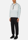 GD HALF ZIP SWEAT LIGHT BLUE RÆBURN