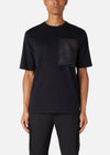 AIR BRAKE OFF-CUT PKT TEE BLACK RÆBURN