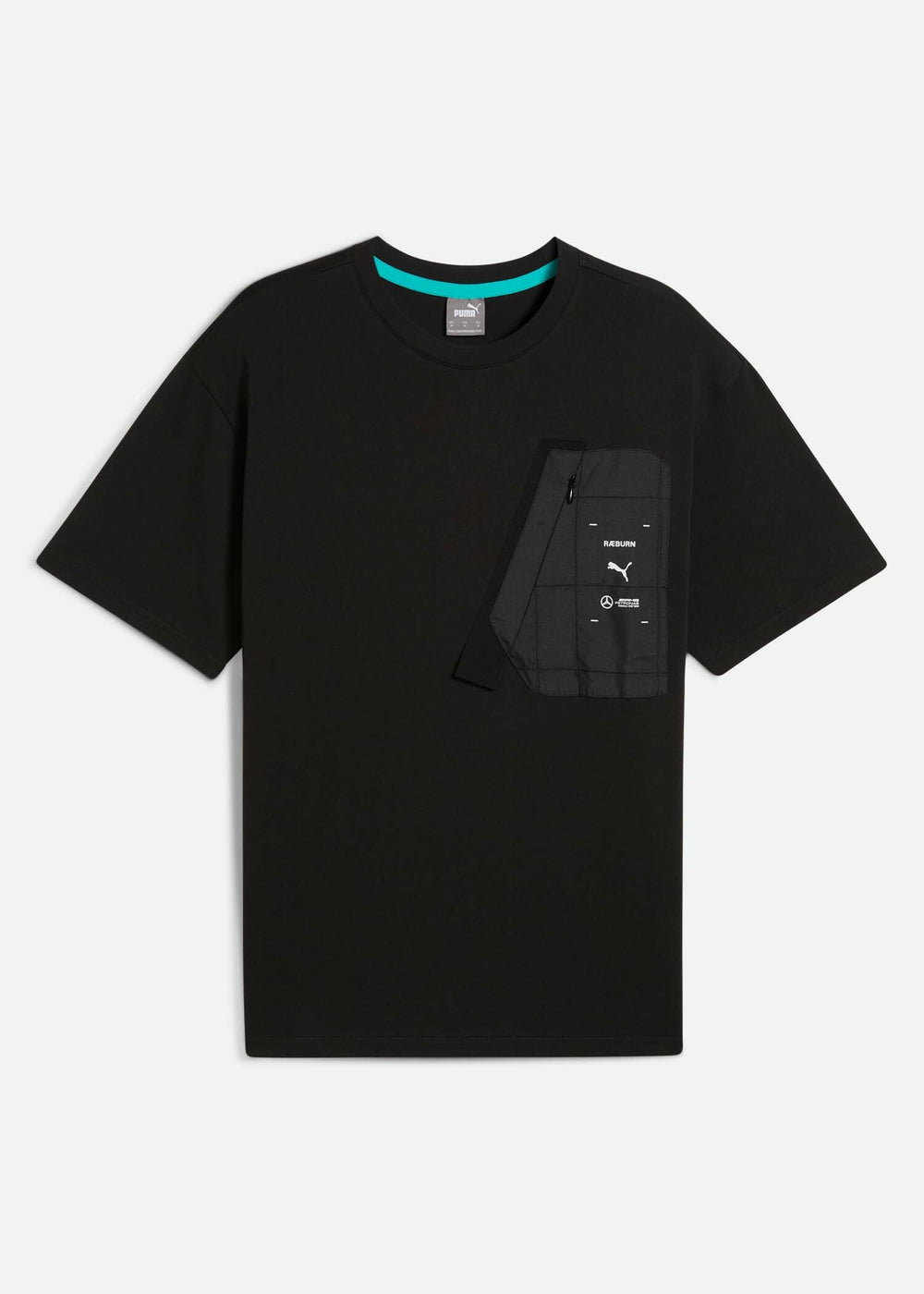 Mercedes AMG F1 x PUMA x RAEBURN Pocket Logo Tee PUMA Black