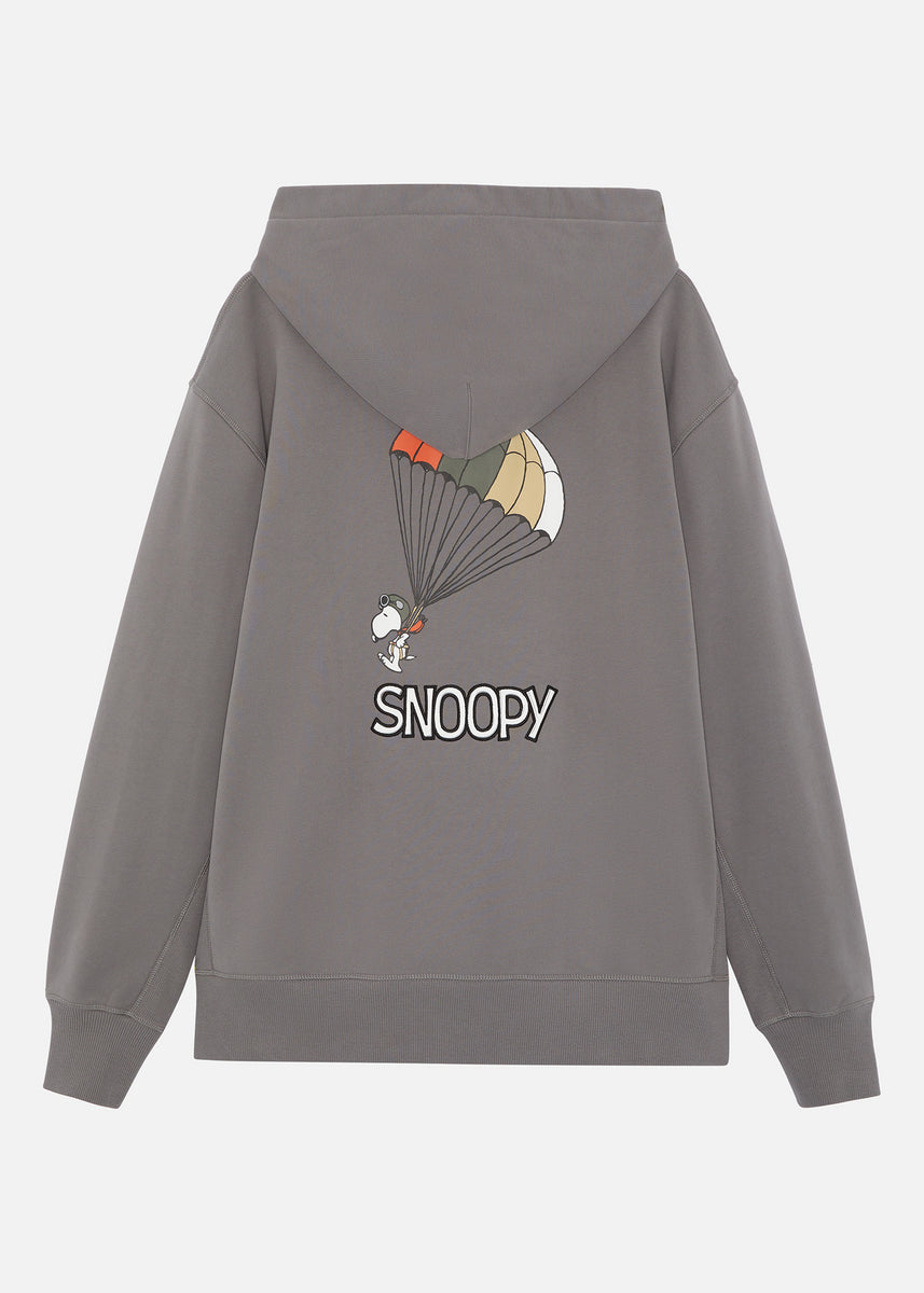 RÆBURN × PEANUTS HOODED SWEAT GREY