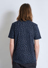 SHARK PRINT TEE NAVY RÆBURN