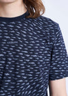 SHARK PRINT TEE NAVY RÆBURN