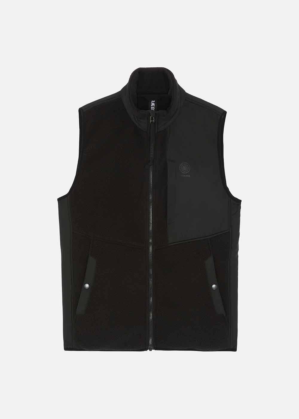 Black fleece gilet hotsell