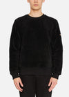 FLEECE CREW BLACK RÆBURN